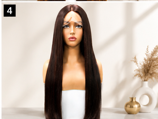SYN014, Color 4 – 32-Inch Premium Straight Synthetic Wig