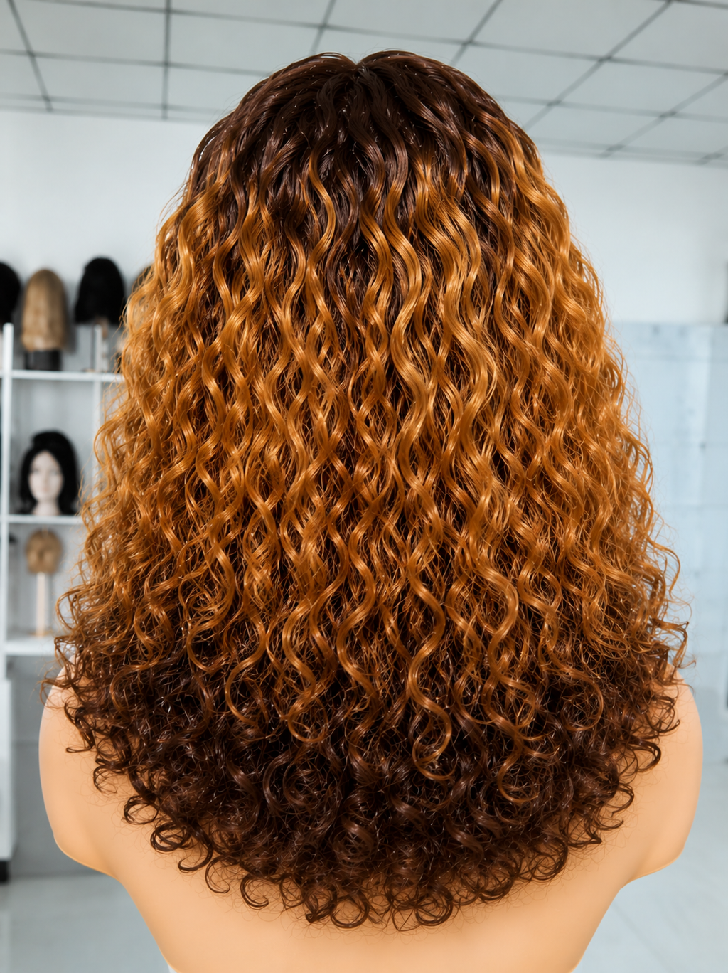 HH005, T4/30/4 Curly Lace Front Wig – 20 Inches | 100% Human Hair