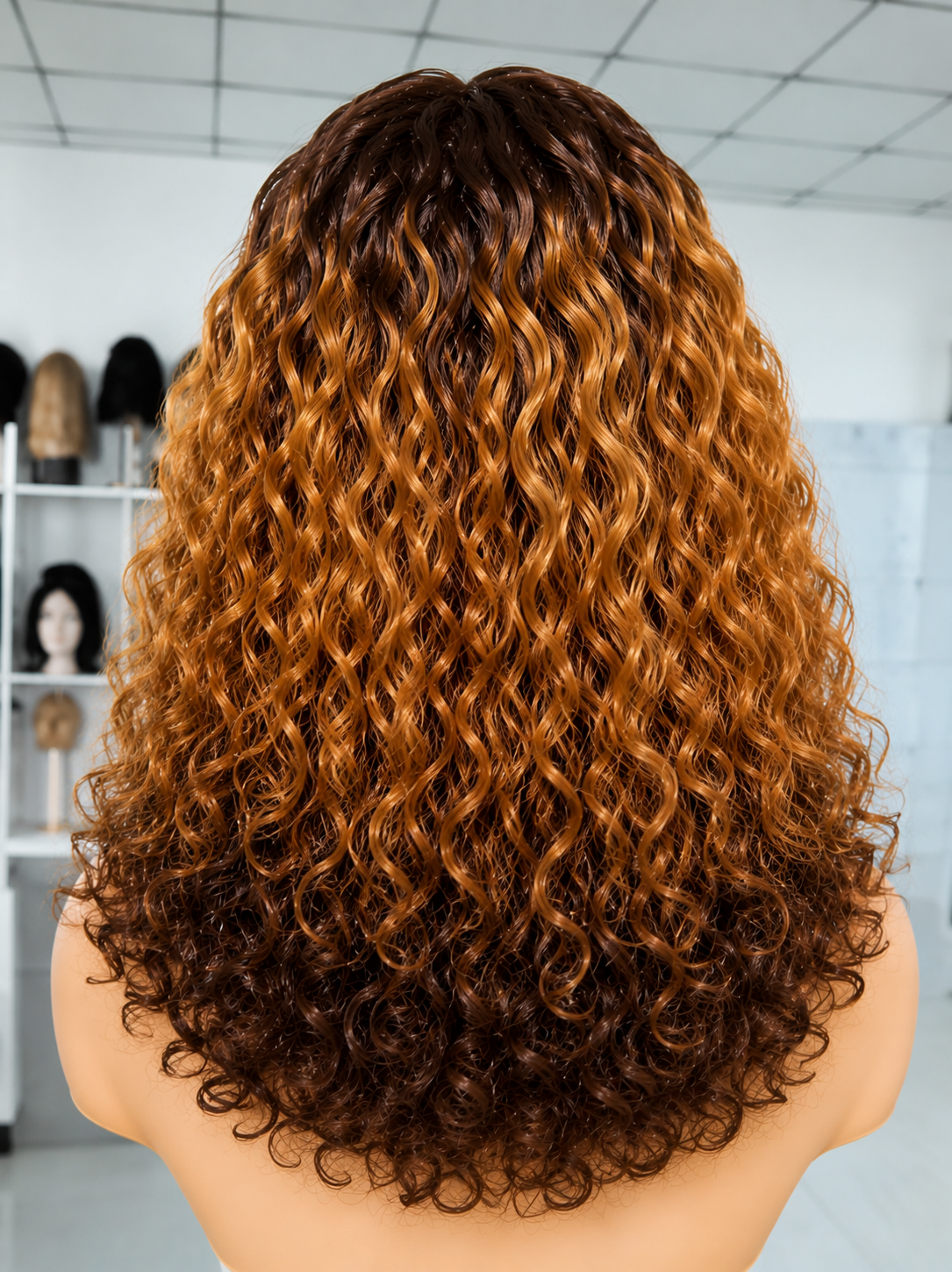 HH005, T4/30/4 Curly Lace Front Wig – 20 Inches | 100% Human Hair