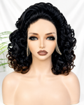 HH014, T1B/4 Curly Bob Wig – 16 Inches | 100% Human Hair