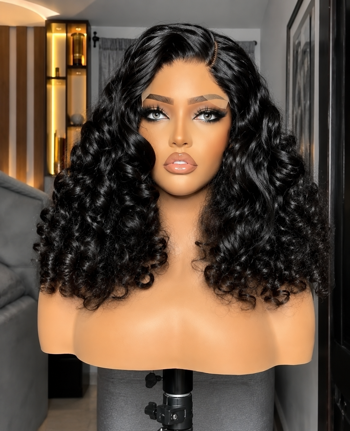HH009, Natural Color 20-Inch 100% Human Hair Wig