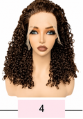 HH030, Color 4 Curly Human Hair Wig – 16 Inches