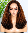 HH031, T4/30/4 Curly Human Hair Wig – 16 Inches