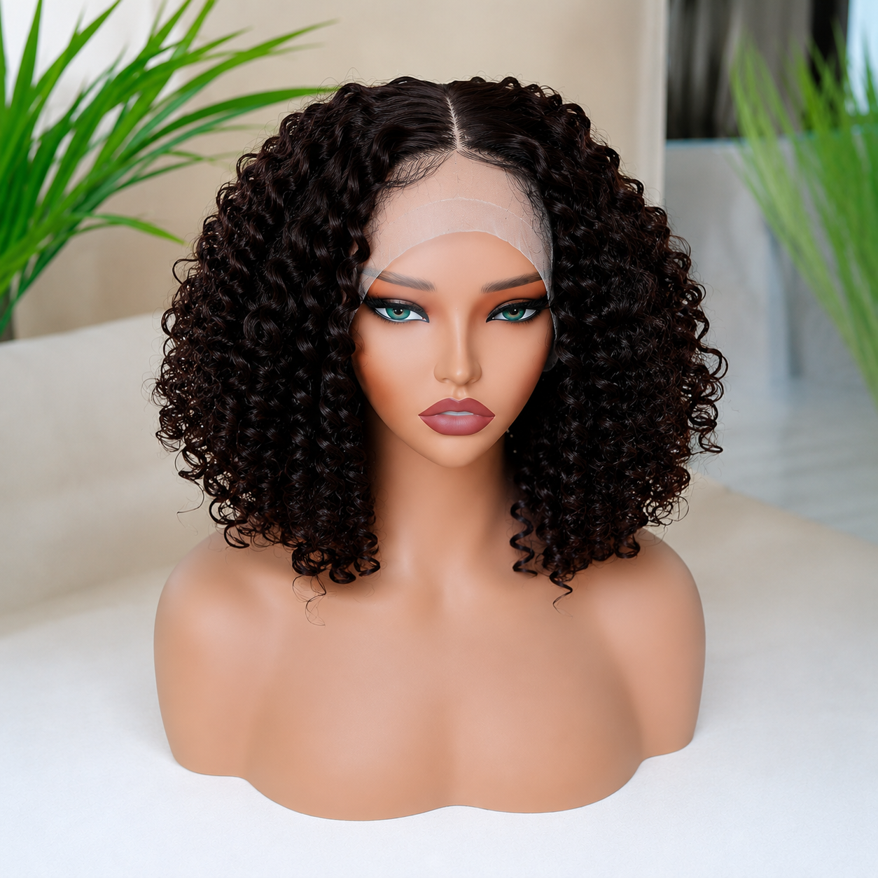 SYN023, Jemi Lace Front Wig – 4 (Defined Curly)