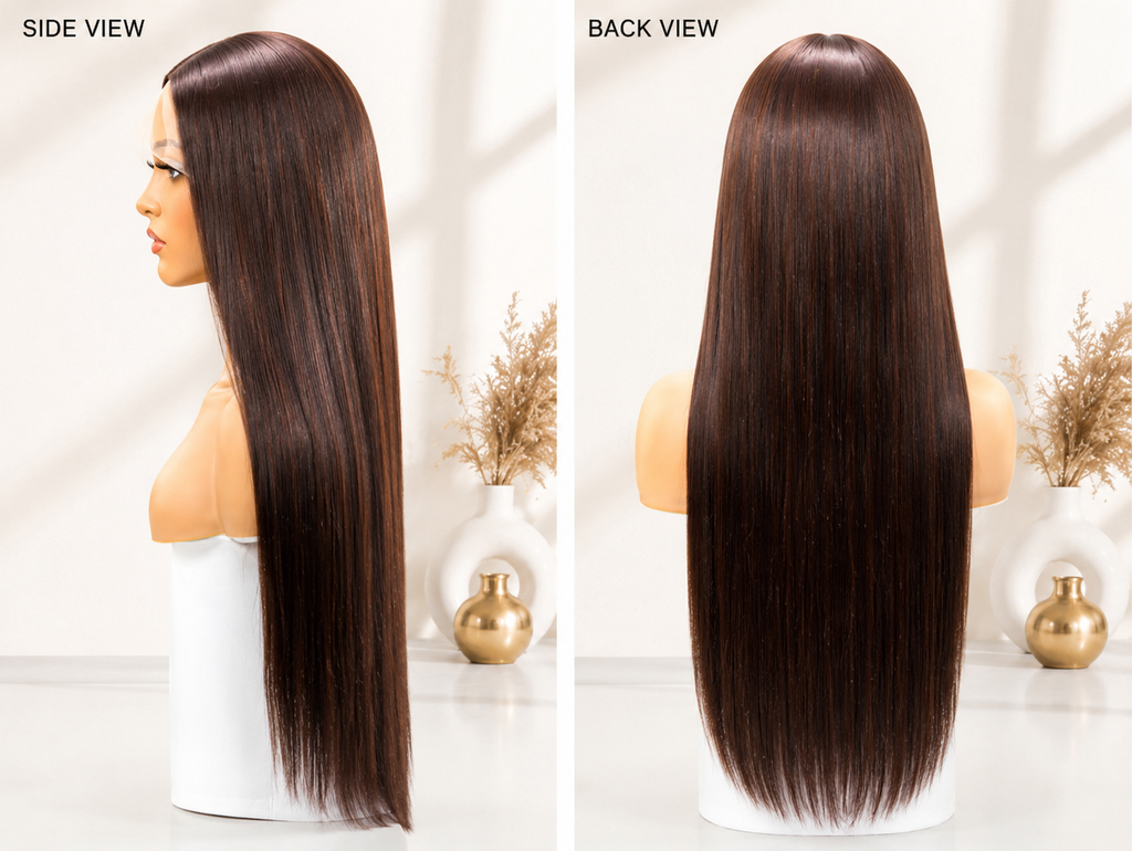 SYN014, Color 4 – 32-Inch Premium Straight Synthetic Wig