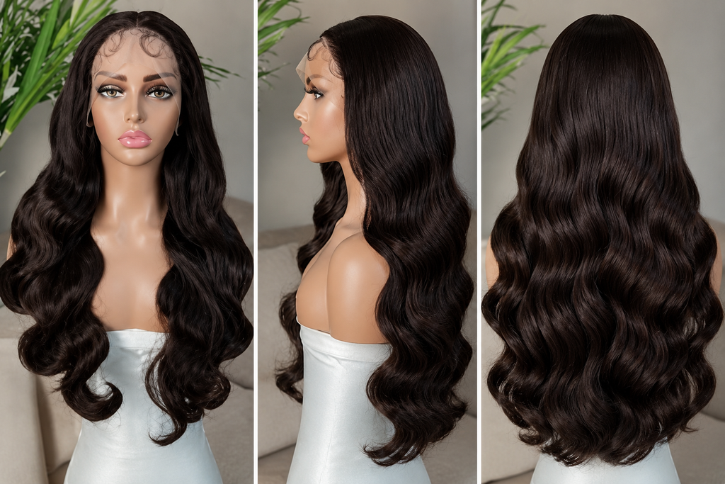 SYN006, Body Wave Lace Front Wig – Color 4 | 26 Inches
